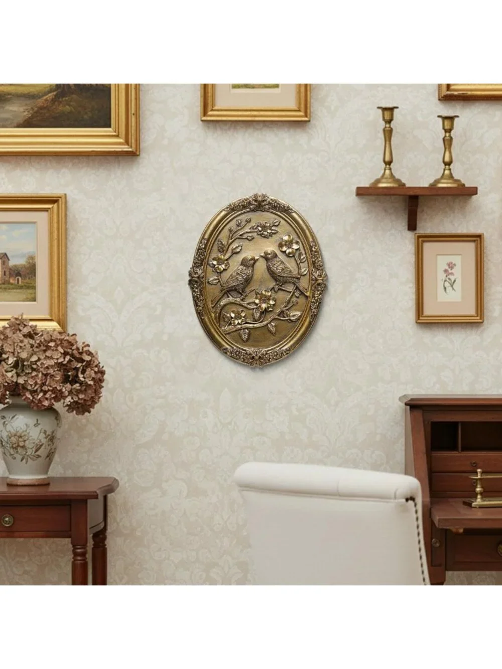 Vintage Bird Wall Sculpture | Hand-Painted Retro Art Decor for Living Room